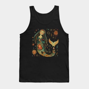 Ethno Mermaid in Old Slavic style Tank Top